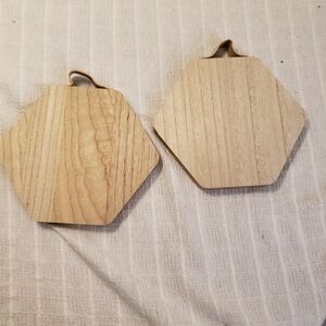 2 new hexagon wood blanks